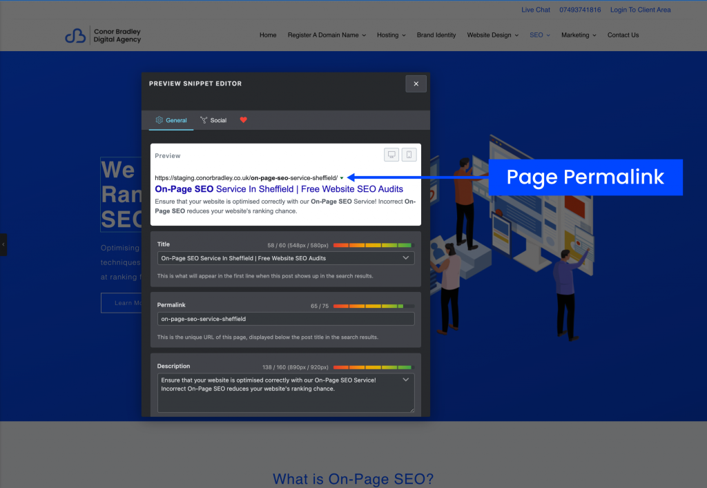 Page Permalink Diagram Conor Bradley Digital Agency