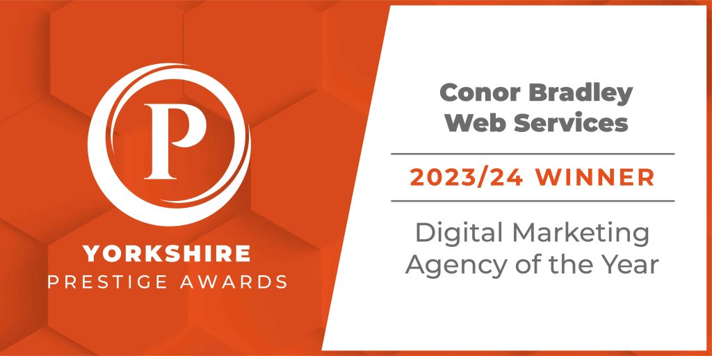Conor Bradley - Web Services 2023/24 Winner for digital marketing agency