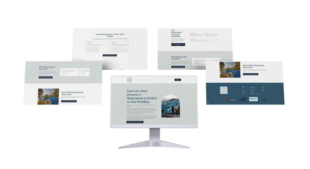 Honeymoons By Sarah 7 Screen Mockup