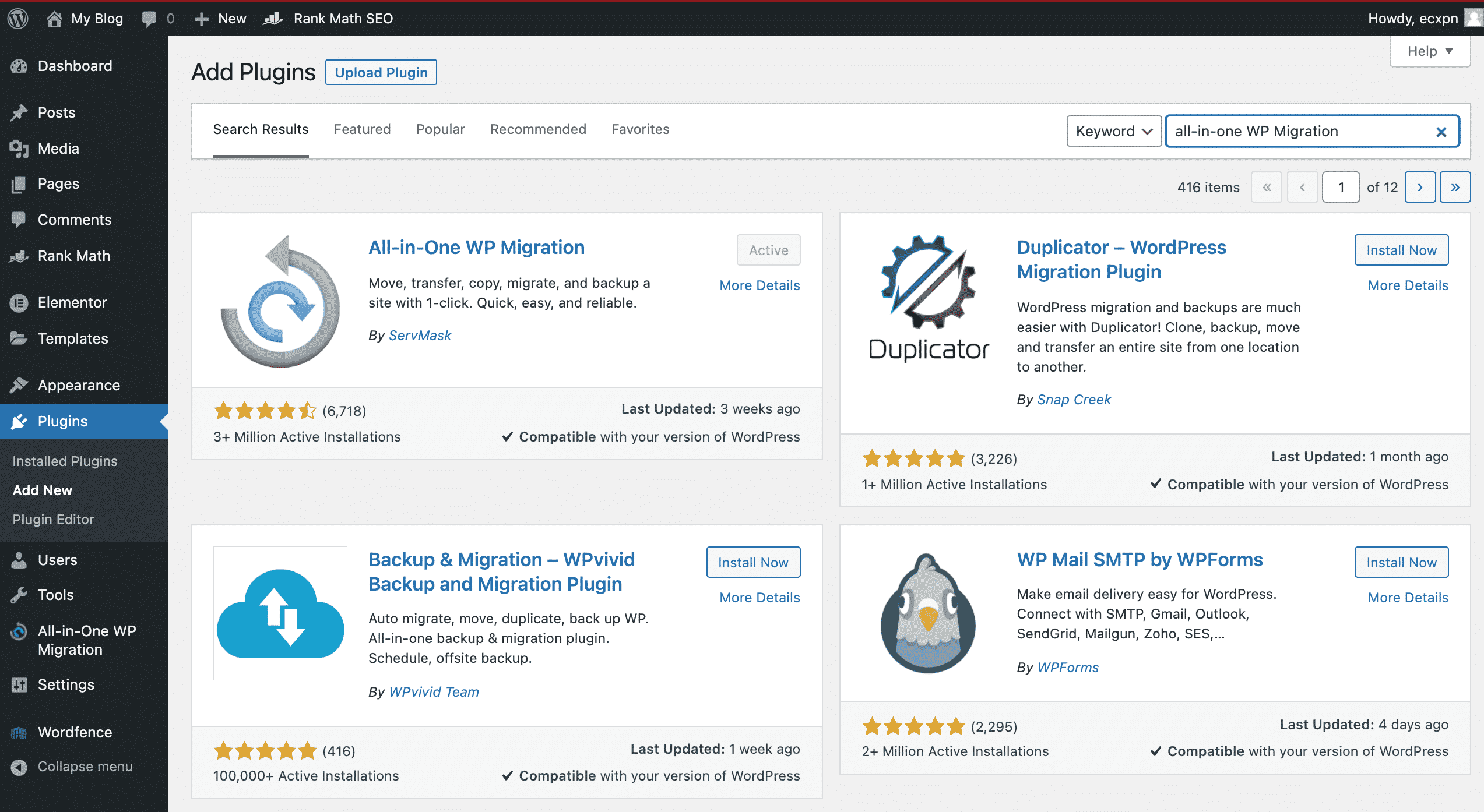 Installing all in one wp migration conor bradley digital agency