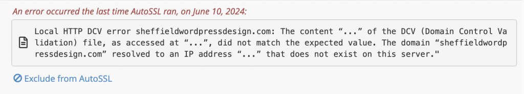The content of the DCV Domain Control Validation file screenshot Conor Bradley Digital Agency