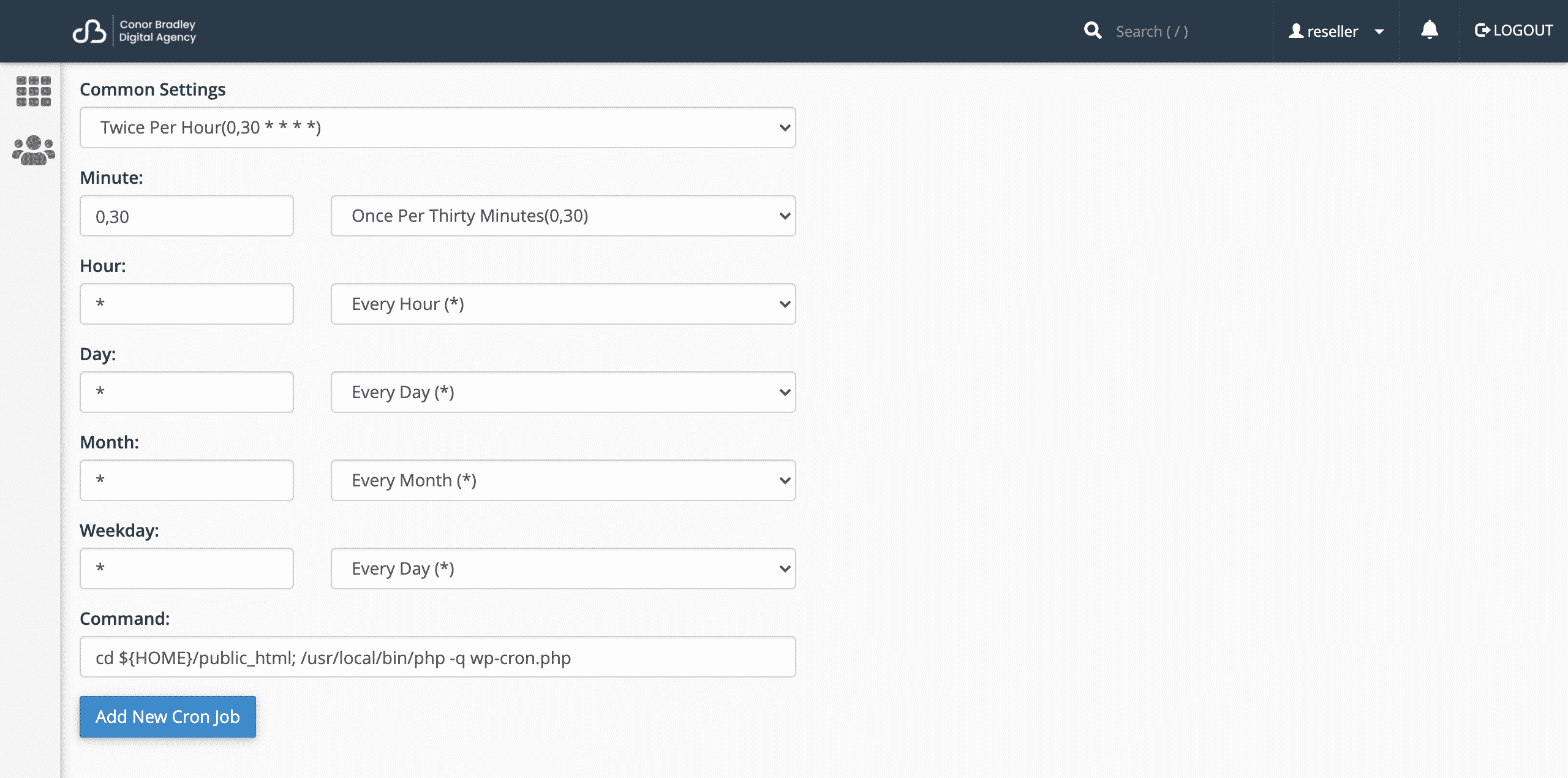 creating a cron job in cPanel for wordpress cron job conor bradley digital agency
