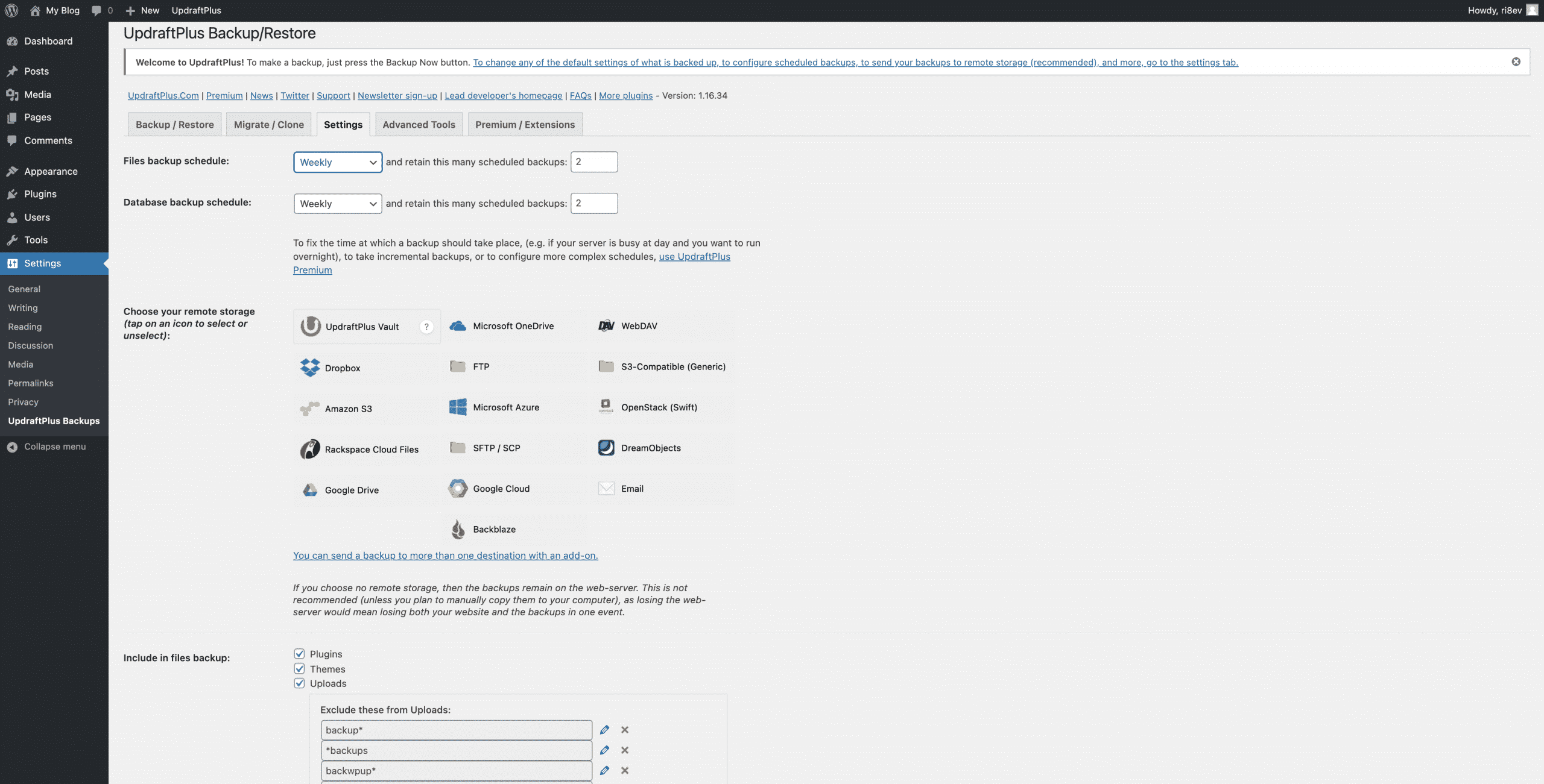 selecting automatic backup at a certain date and time on updraftplus plugin conor bradley digital agency